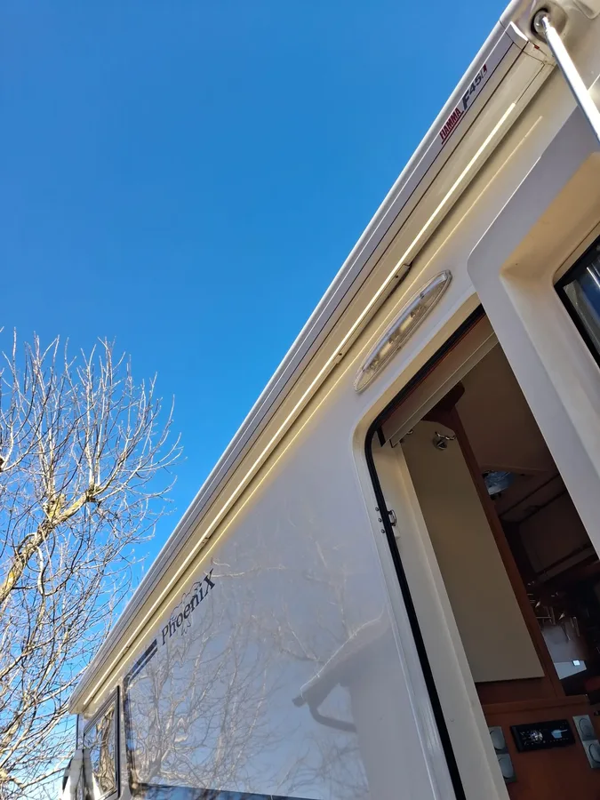 Awning with LED lighting