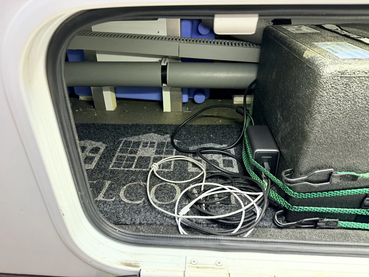 Electronics installed in the floor